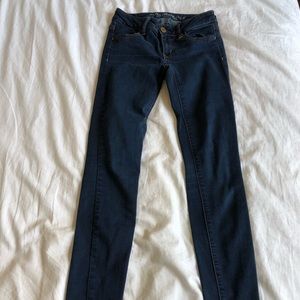 Dark denim skinny jeans